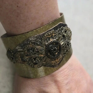Steam Punk Cuff Bracelet Sz OS